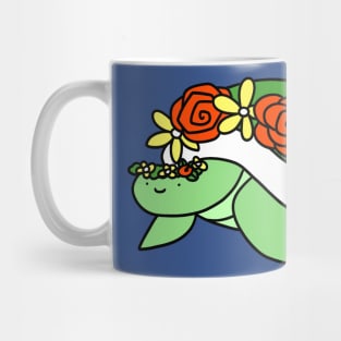 Flower Crown Turtle Mug